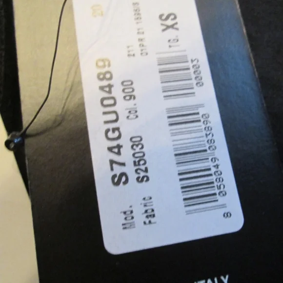 new DSQUARED2 DOMINATE D2 men's black long sleeves hoodie Sz XS